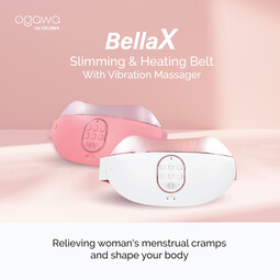 OGAWA BellaX Slimming & Heating Belt With Vibration Massager (Pink)* [Apply Code: 6TT31]